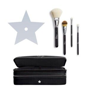 Dior Makeup Brush Set with black Vanity/ pouch